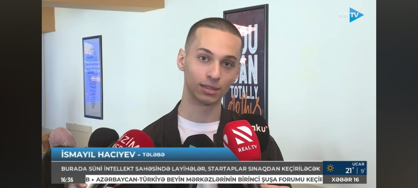 интервью для AZTV